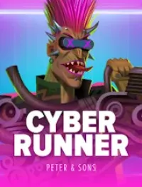 cyber runner game logo